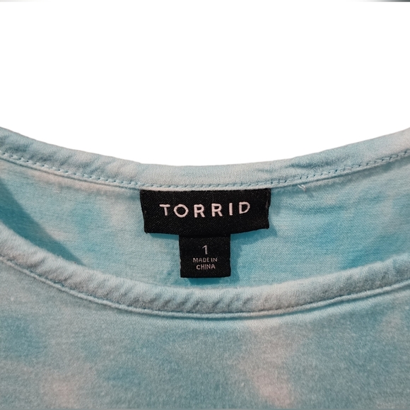 Torrid short sleeve tee | blue tie dye | Woman's XL | Torrid 1 | - Picture 2 of 7